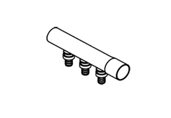 3-Loop Manifold Without Valves – 1" × 1/2" Cxm Configuration – 1885 (Clearance) 1