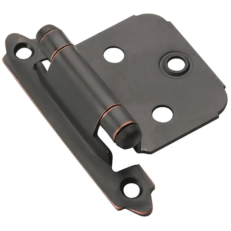 Amerock Oil-Rubbed Bronze Overlay Hinges – Self-Closing Face Mount, 2-Pack 1