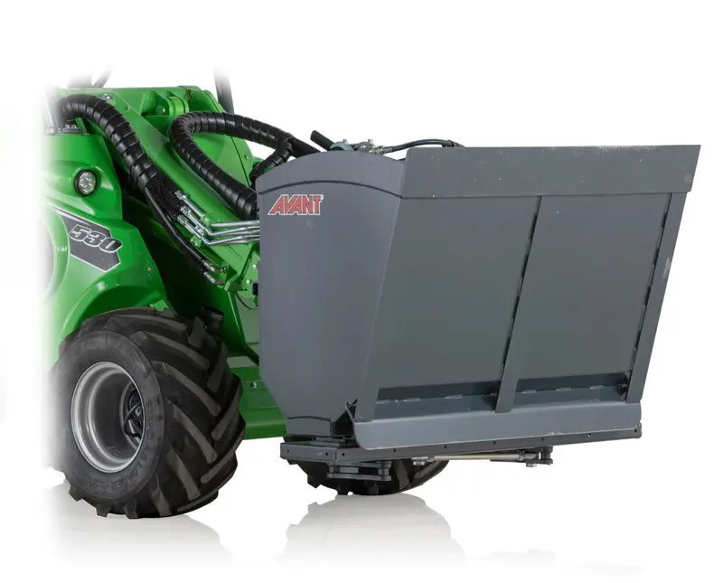 Avant 1200 Series Salt Spreader Bucket – Winter Maintenance Accessory 1