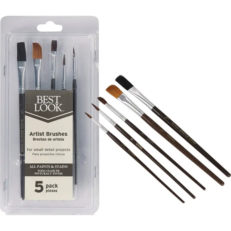Best Look Artist Brush Set – 5-Piece Professional Paintbrush Collection 1