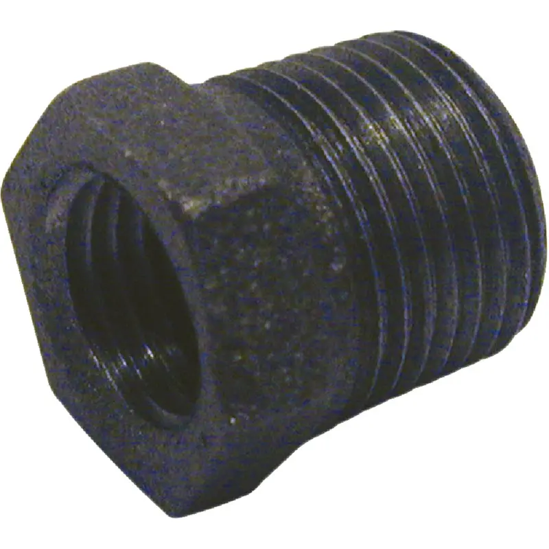 B&K Black Iron Hex Bushing – 2" X 1/2" Threaded Adapter 1