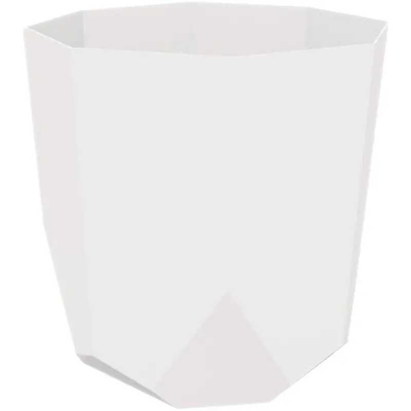 Bloem Tuxton Casper White Plastic Planter – 10-Inch Diameter, Lightweight Outdoor Pot 1