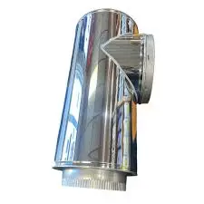 Central Boiler 8-Inch Chimney Tee Kit With Rope Seals – Includes Cleanout Access, Part #2500433 (Clearance) 1