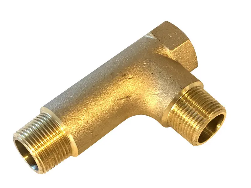 Central Boiler Brass Tee Fitting – 3/4" Mpt × 1/2" Fpt × 3/4" (Model 6764, Clearance) 1