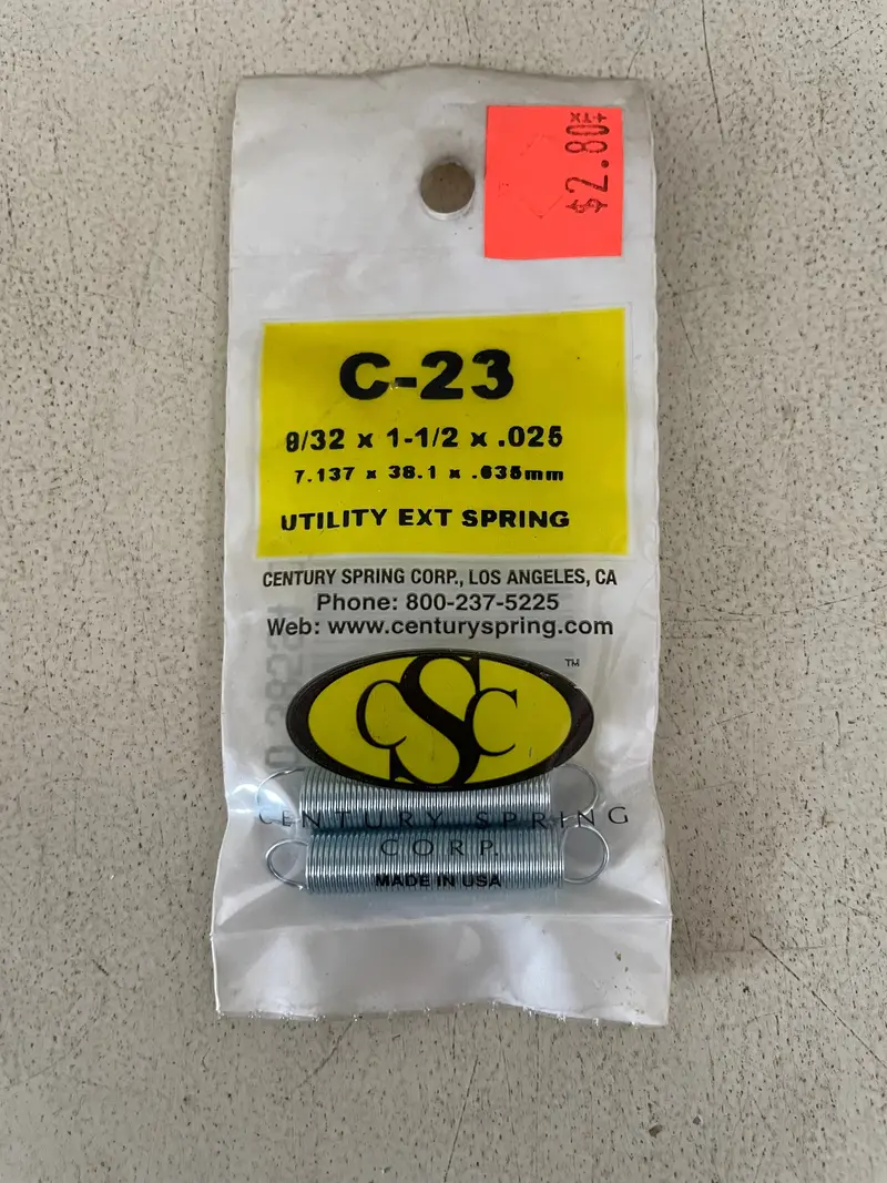 Century Spring General-Purpose Compression Spring #23 – Clearance Price 1