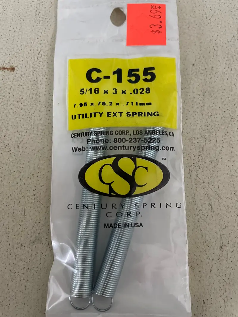 Century Spring Performance Compression Spring #155 – Clearance Value 1