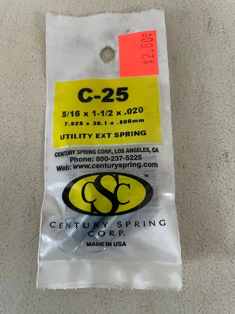 Century Spring Precision Compression Spring #25 – Limited-Time Clearance 1