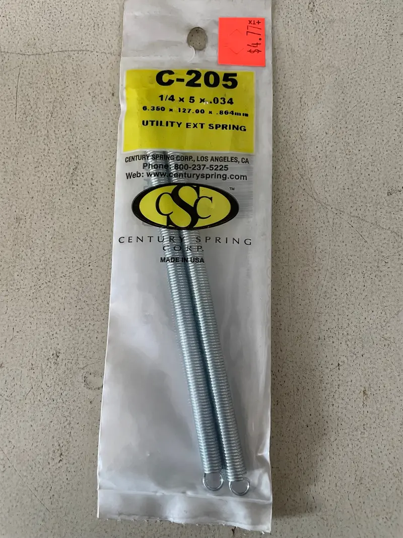 Century Spring Quality Compression Spring #205 – Final Clearance Stock 1