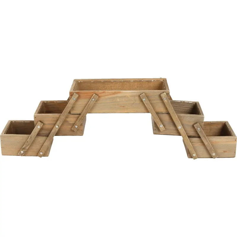 Cobraco Expandable Wooden Window Planter – 23" Length, Rustic Design 1