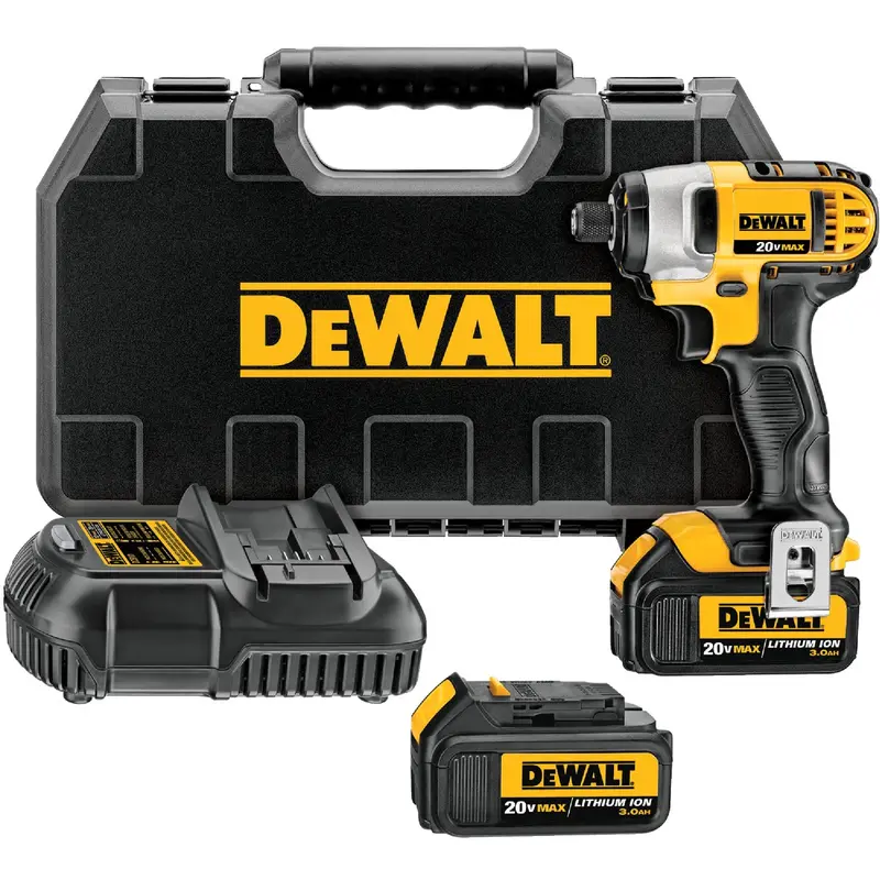 Dewalt 20V Max Cordless 1/4" Hex Impact Driver Kit – Lithium-Ion 1