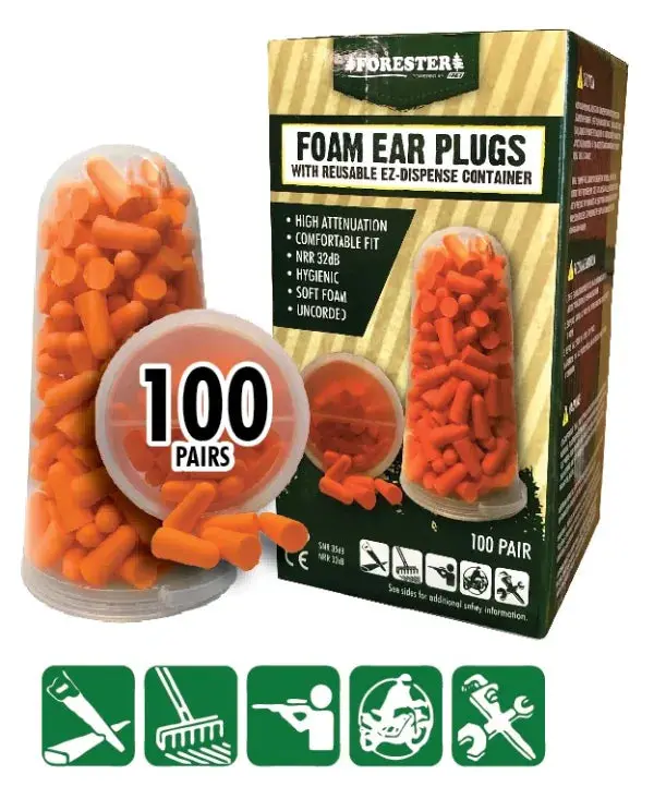 Forester Bep-100 100-Pair 32Db Ear Plugs – Bulk Clearance Hearing Protection 1