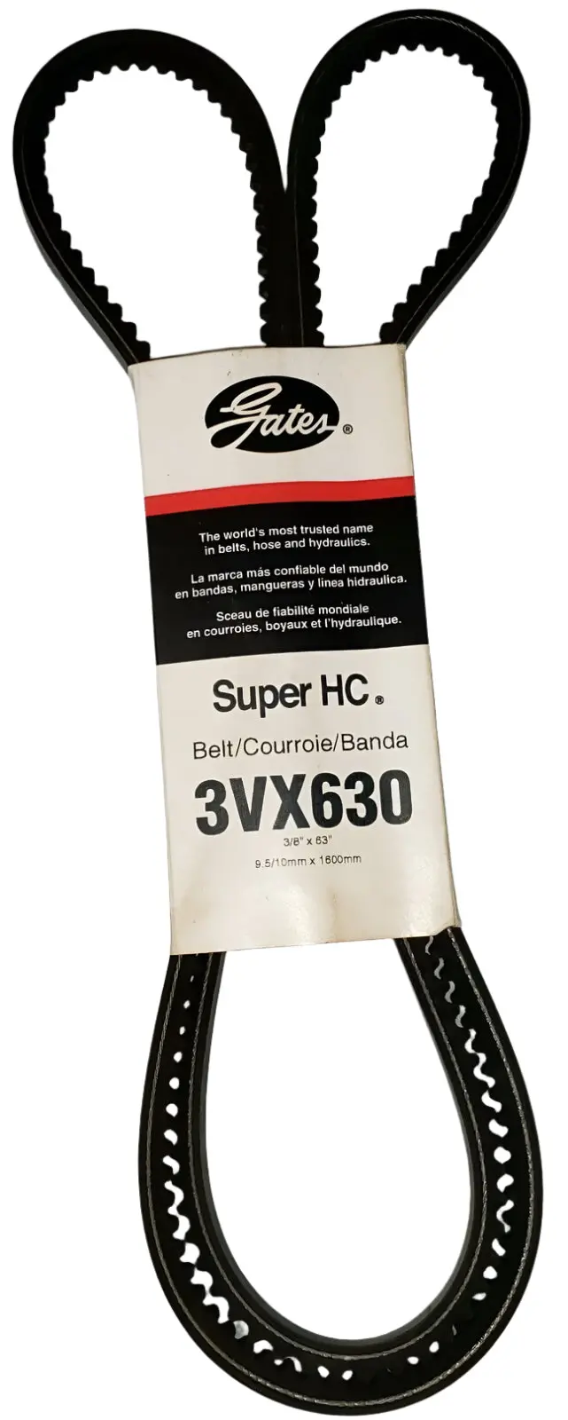 Gates Super Hc Molded Notched V-Belt – 3Vx630 (Clearance) 1