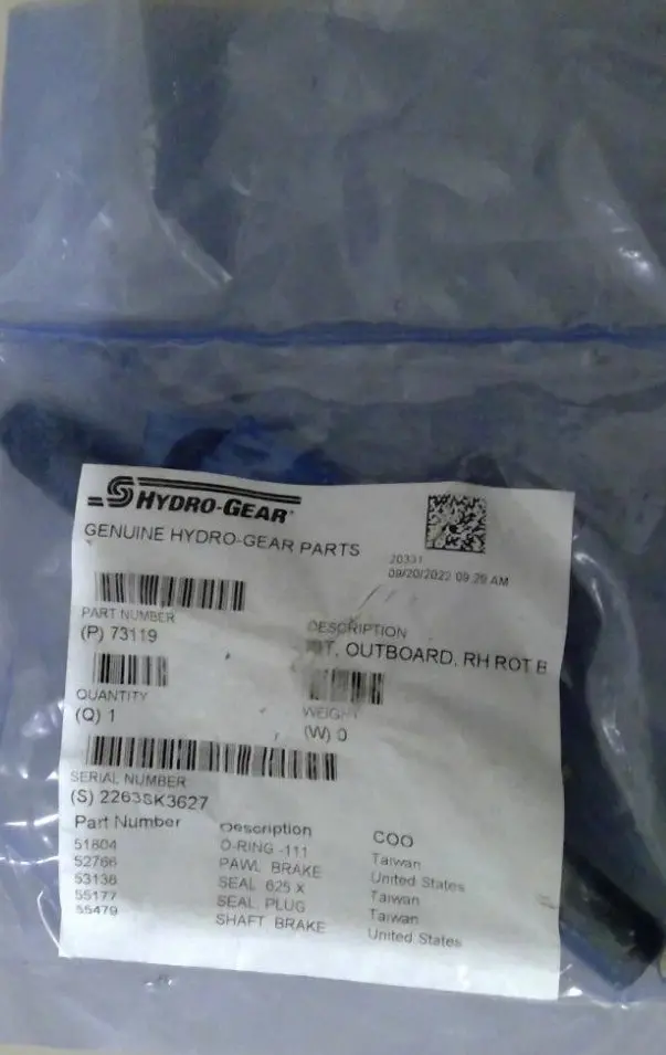 Hydro Gear Right-Hand Outboard Rotary Kit – #73119 1