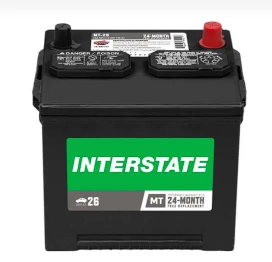 Interstate Mt-26 Automotive Battery – 12V, 525 Cold Cranking Amps 1