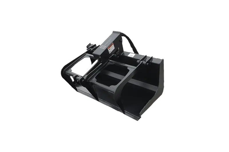 Ironcraft Mini Skid Steer Grapple Bucket – Hydraulic Attachment For Material Handling 1