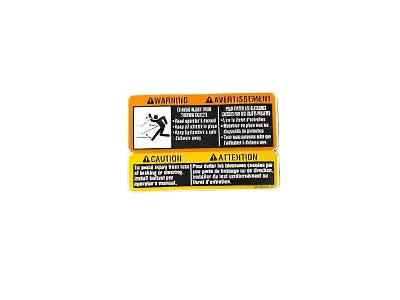 John Deere M156268 Service Warning Label – Clearance Decal 1