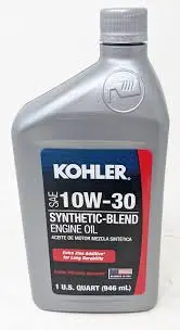 Kohler Synthetic Blend 10W-30 Engine Oil – 1 Quart – Part 25-357-65-S 1