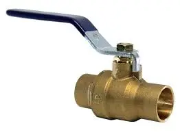 Lead-Free Brass Ball Valve – 3/4" Sweat Solder Connection 1