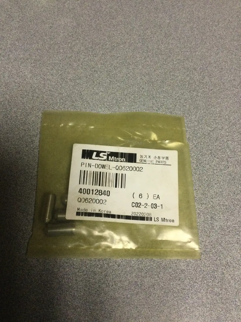 Ls Tractor Dowel Pin Q0620002 (Oem 40012840) 1