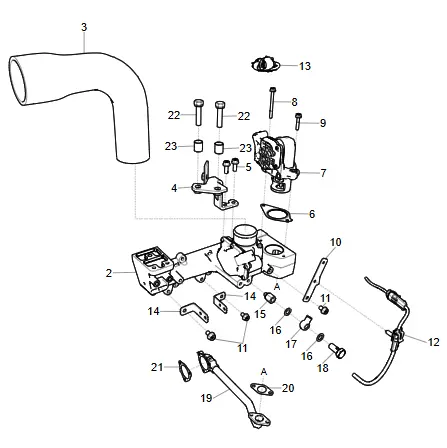 Ls Tractor Kamtec Egr Kit For 3-Cylinder Naturally Aspirated Engines – Emission Control Upgrade (Part #20179378) 1