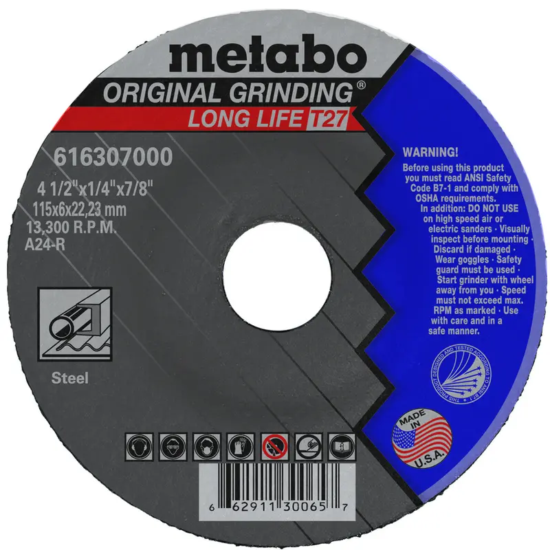 Paul B Metabo 4- To 12-Inch By 78-Inch Grinding Wheel – Industrial Abrasive Belt, Model 16307 1