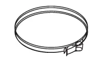 Snap-Lock Chimney Clamp – 8" Diameter, Type Cb – 10509 (Clearance) 1