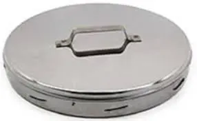 Stainless Steel Cover With Integrated Handle – Fits Tee 650000/01, 8" Diameter – 10775 (Clearance) 1