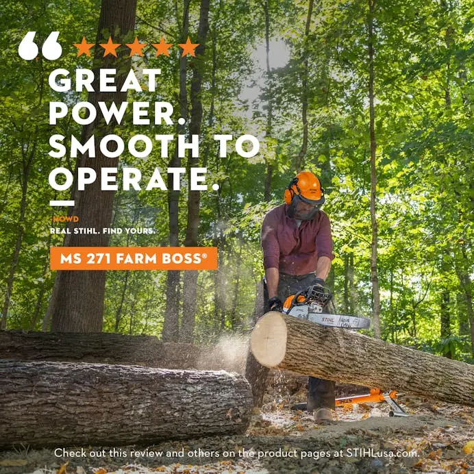 Stihl Ms 271 Farm Boss Gas Chainsaw With 20-Inch Bar And Chain 1