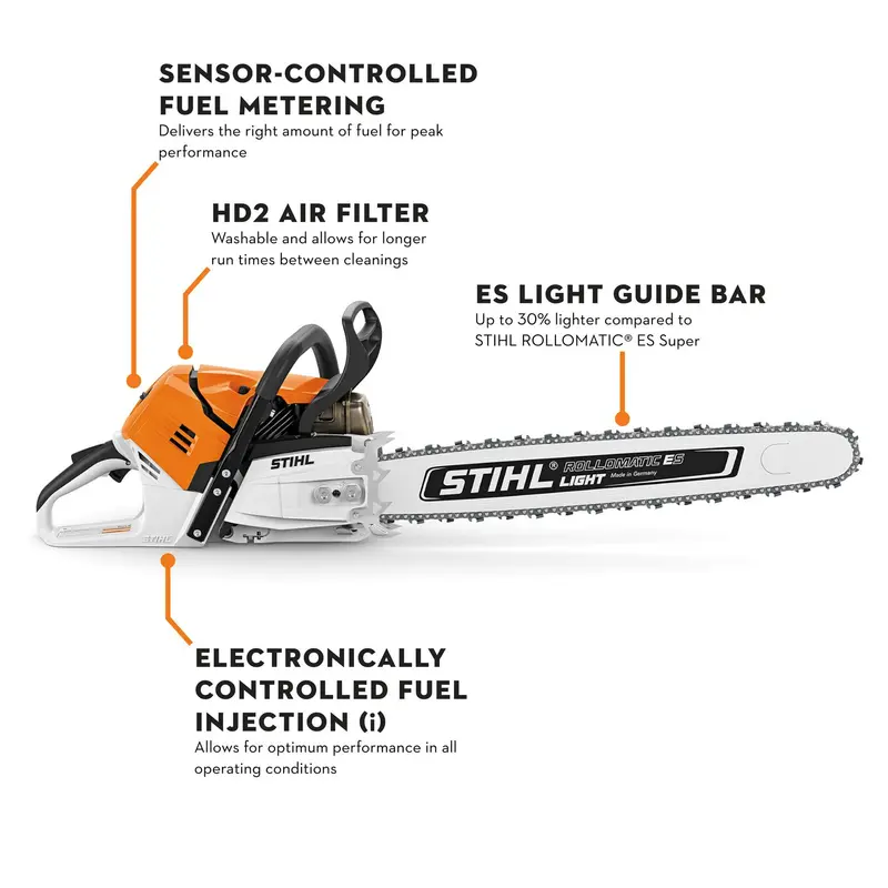 Stihl Ms 500I Chainsaw – 25-Inch Bar, 79.2Cc Fuel-Injected Engine 1