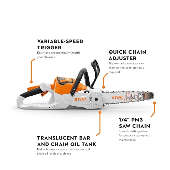 Stihl Msa 60 C-B Battery-Powered Chainsaw – 36V, 12-Inch Guide Bar 1