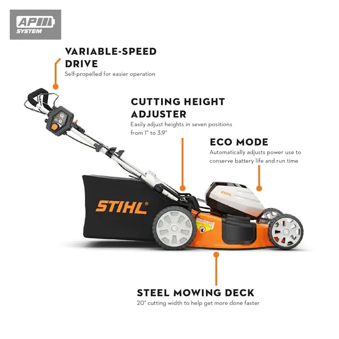 Stihl Rma 510 V Cordless Lawn Mower – Variable Speed Control Version 1