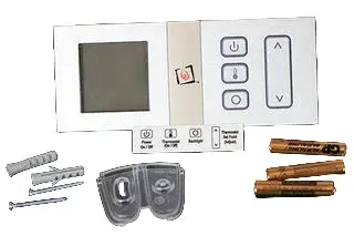 Travis Silver Wall-Mount Basic Remote Control For Fireplace Operation 1