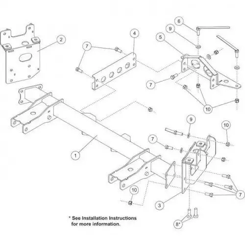 Western 33950 Mounting Kit For Utuc Rams On Ram 1500 Trucks 1