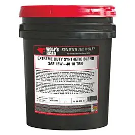 Williams Wolf’S Head 15W-40 Synthetic Blend Engine Oil – 5-Gallon Drum (836-99104-25) 1