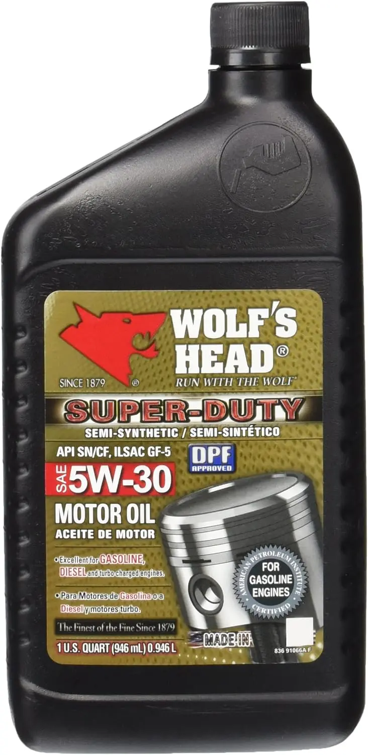 Williams Wolf’S Head 5W-30 Full-Synthetic Motor Oil – 1-Quart Bottle – Model 836-91066 1
