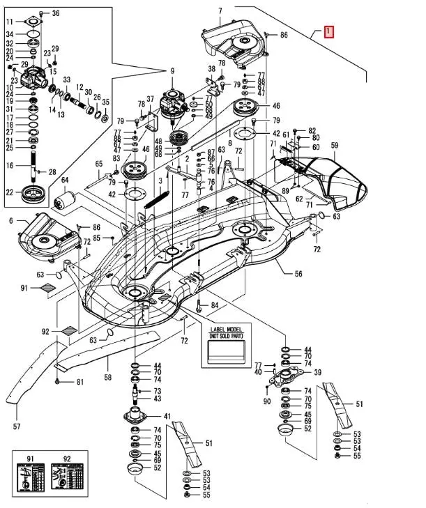 Yanmar Md60 Mower Deck Kit – 1Tw110-15001 1