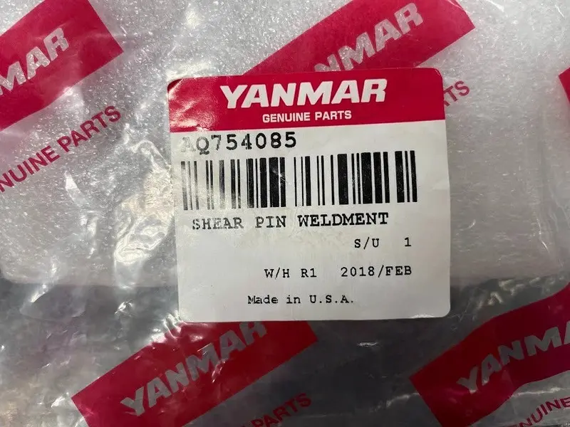 Yanmar Shear Pin Weldment – Safety-Critical Driveline Part Aq754085 1