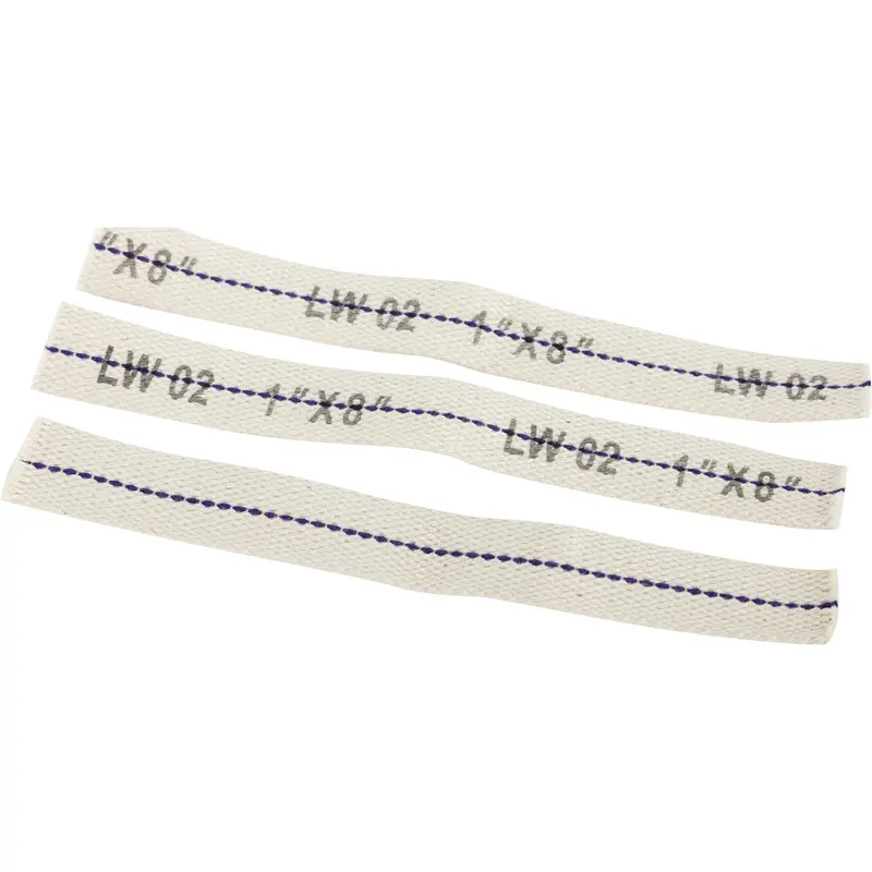 American Wick Flat Lamp Wick – 1 In X 8 In Cotton Core, 3-Pack Replacement Set 1