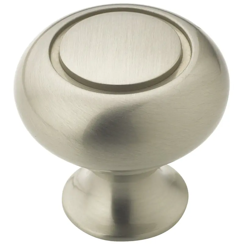Amerock Everyday Heritage Cabinet Knob – Satin Nickel Finish, 1.25-Inch Diameter 1