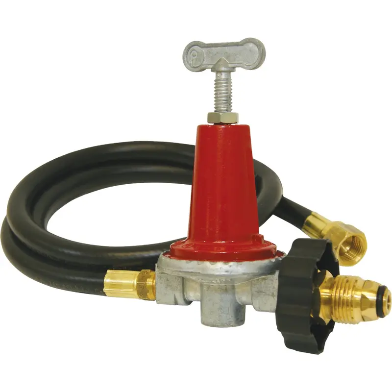 Bayou Classic 48 In. Thermoplastic High Pressure Lp Hose & Adjustable Regulator 1