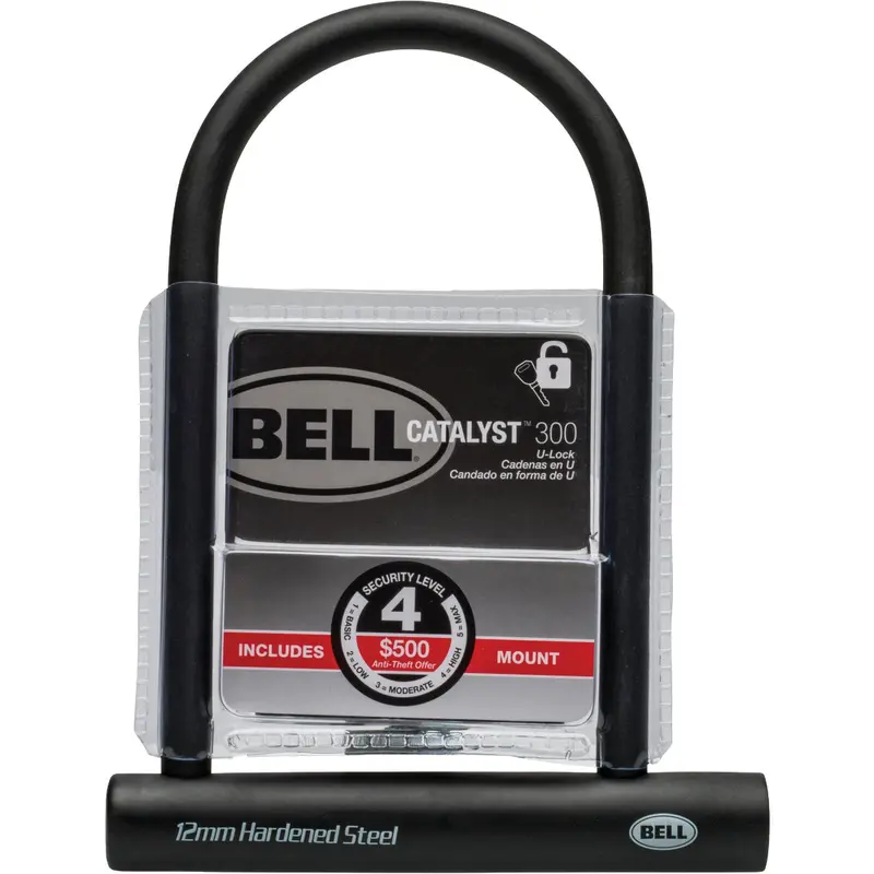 Bell Sports Hands-Off U-Lock – 8 In Reinforced Steel Security Lock For Bikes 1