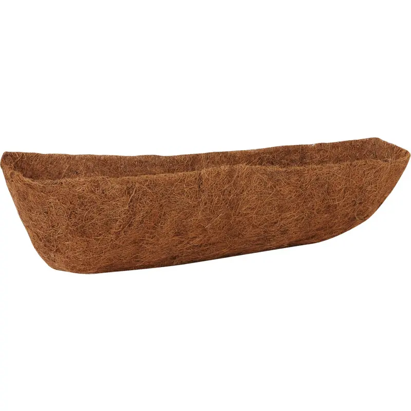 Best Garden Coconut Coir Trough Liner – 24" W × 7.8" L × 6.5" D Biodegradable Planter Insert 1