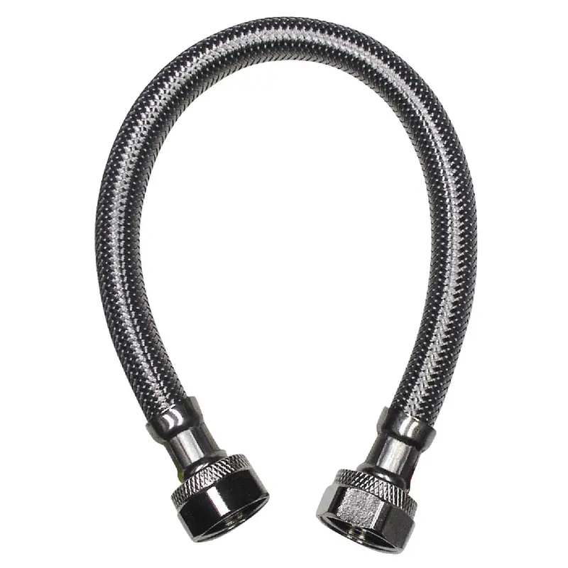 B&K Stainless Steel Faucet Connector – 1/2-Inch Female X 30-Inch Flexible Hose 1