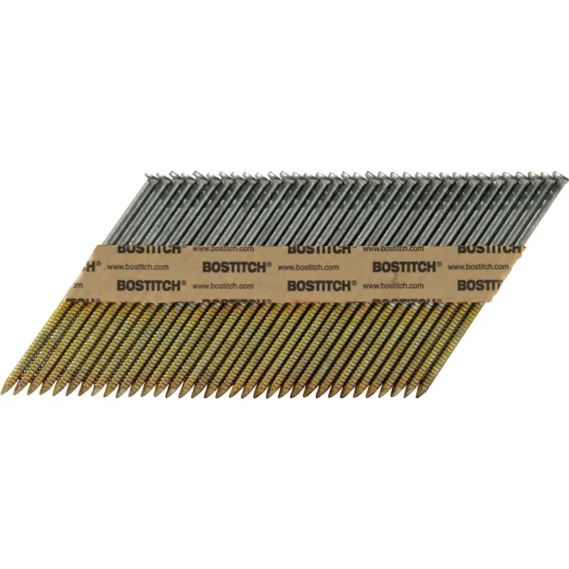 Bostitch 30° Galvanized Framing Nails – 3" X .120", Paper-Tape Collated, 2000-Count 1