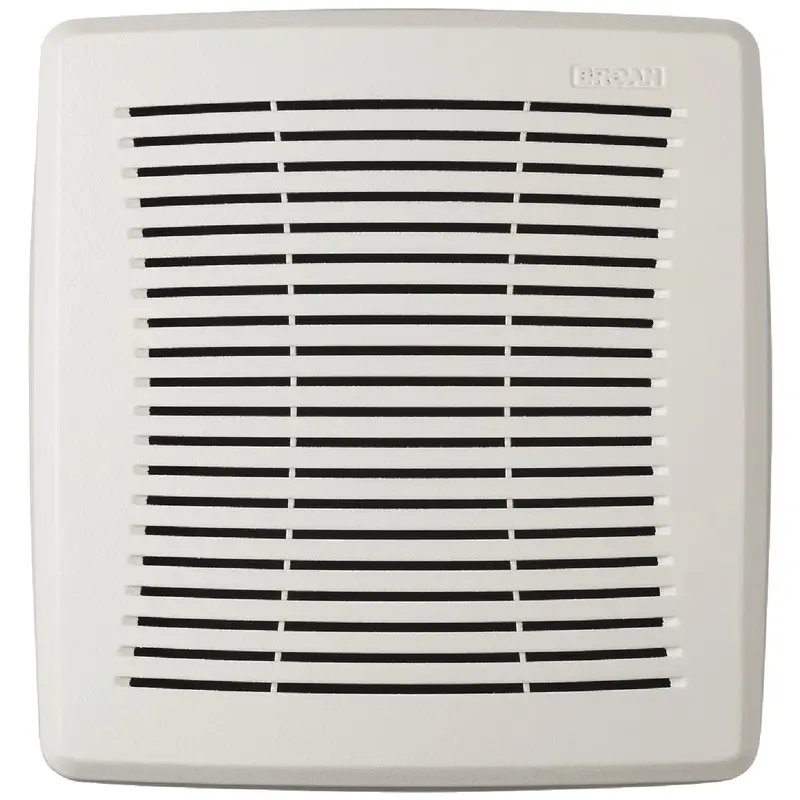 Broan Economy Exhaust Fan Grille – 9-1/4 In W X 9-3/4 In L, White Replacement 1