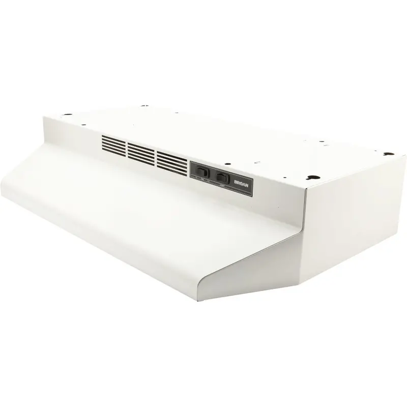 Broan-Nutone 30-Inch Non-Ducted Range Hood – White Finish, 41000 Series 1