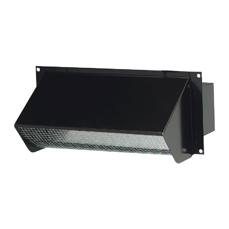 Broan-Nutone Wall Vent Cap – 3-1/4-Inch × 10-Inch Black Galvanized Steel Grille 1