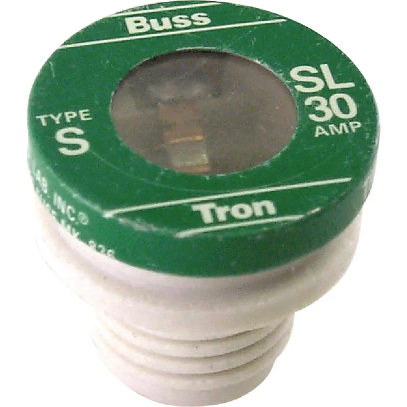 Bussmann Sl Time-Delay Plug Fuses — 30-Amp, Industrial Grade (4-Pack) 1