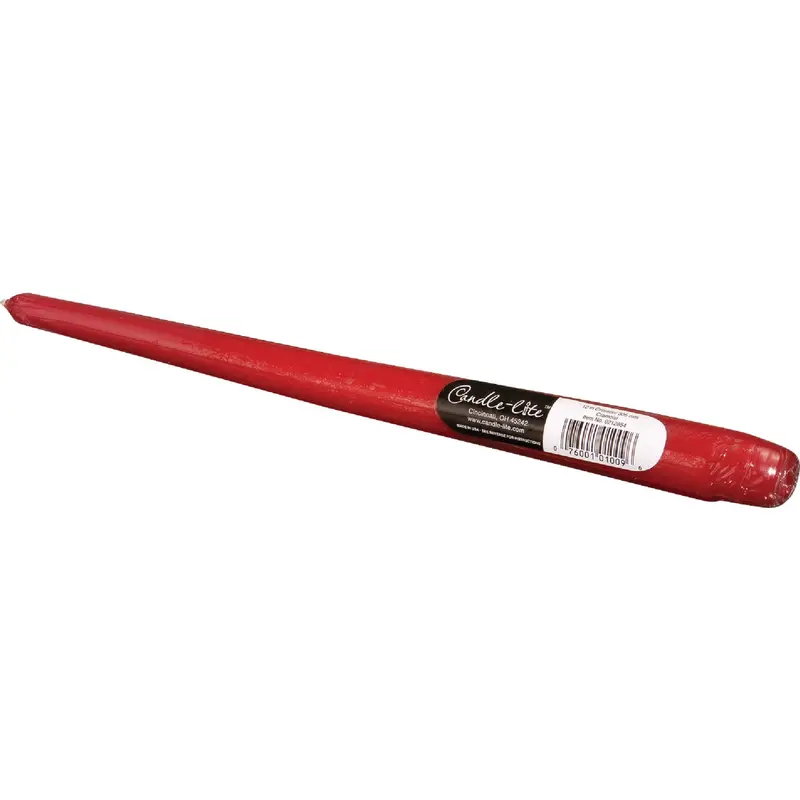 Candle-Lite Crimson Taper Candle – 12 Inch Decorative Dinner Candle 1