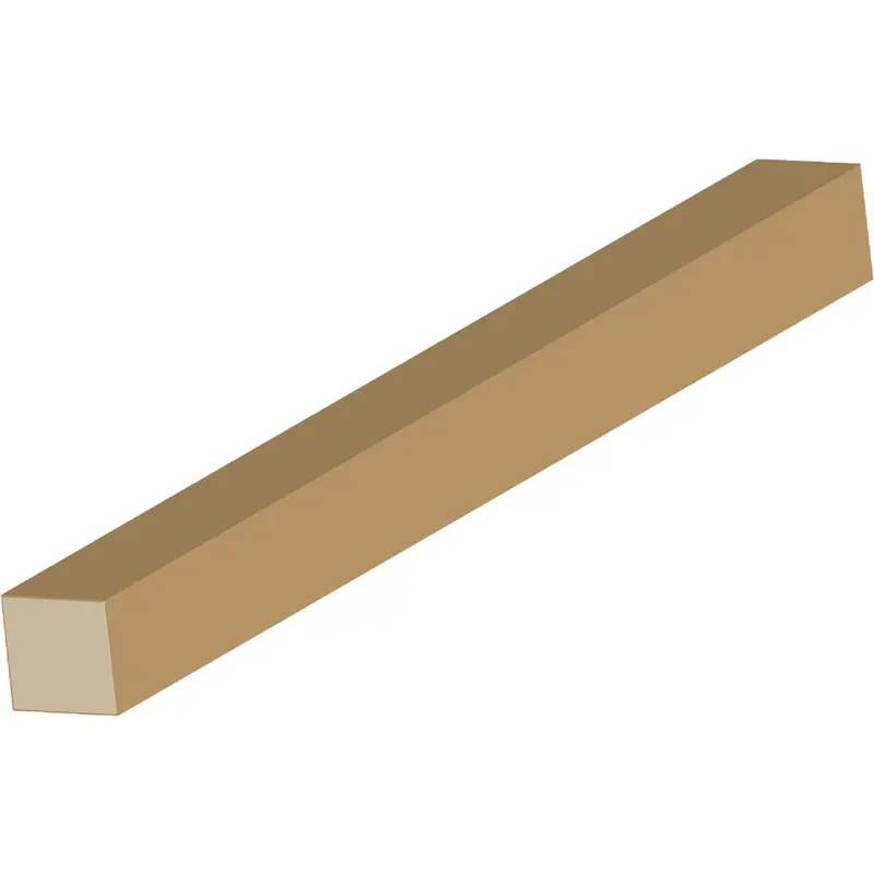 Cedar Creek Pine Square Molding – 1-Inch X 1-Inch X 8-Foot Solid Wood Trim 1
